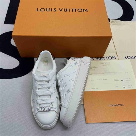 lv time out sneaker white.